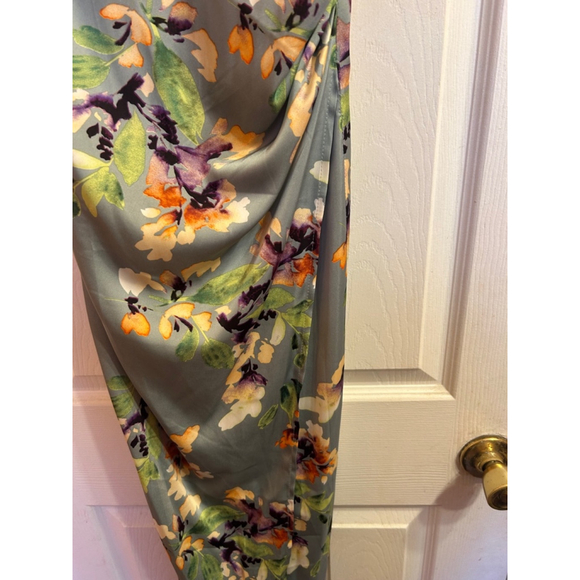 Women's re:named Floral Blue Dress Size S - Picture 2 of 8